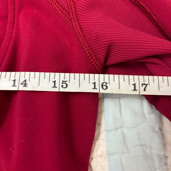 Lululemon 8 Womens Cranberry Asymmetrical Zipper Front Bhakti Yoga Jacket - Picture 6 of 9